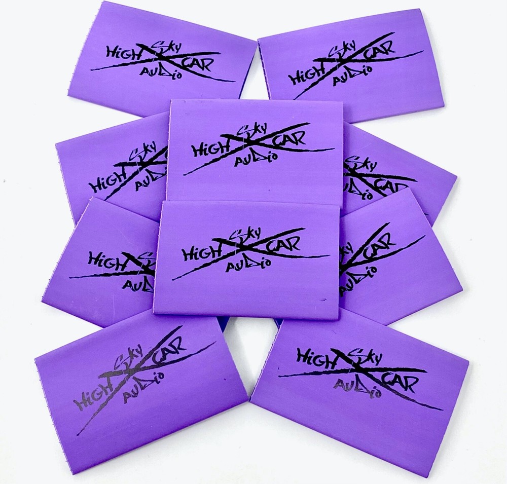 (10) 2/0 or 1/0 Gauge PURPLE 1.5″ x 2″ Heat Shrink Tube 4 Ring Terminals Tubing