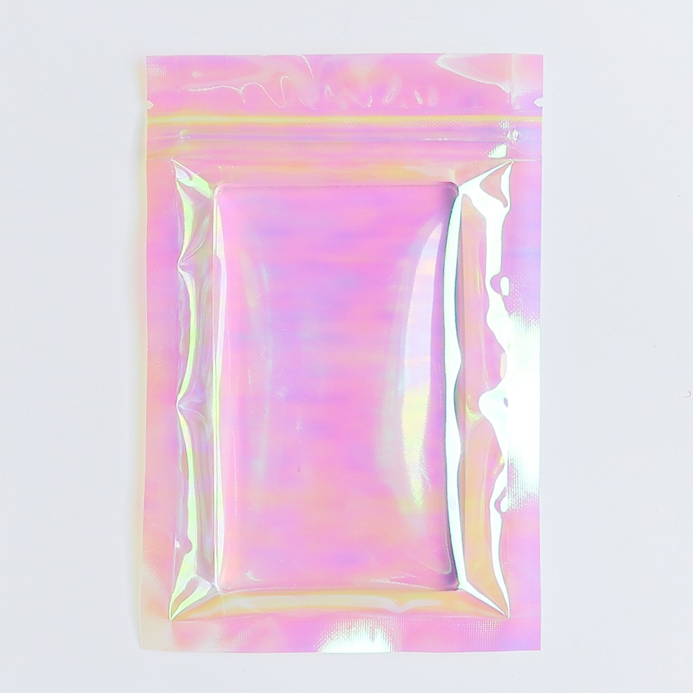 QQ Studio 100 Double Sided Clear Holographic Bags with QuickQlick™ Seal for Food