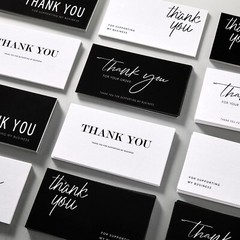 120 Mini Thank You for Your Order Business Cards Shopping Purchase Thanks Greeti