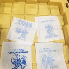 Vintage 80s Smurfs Cartoon T Shirt Transfers New Unused Lot Of 50+ Mixed B10