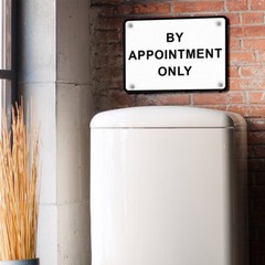 Aluminum Horizontal Metal Sign By Appointment Only Weatherproof Street Signage