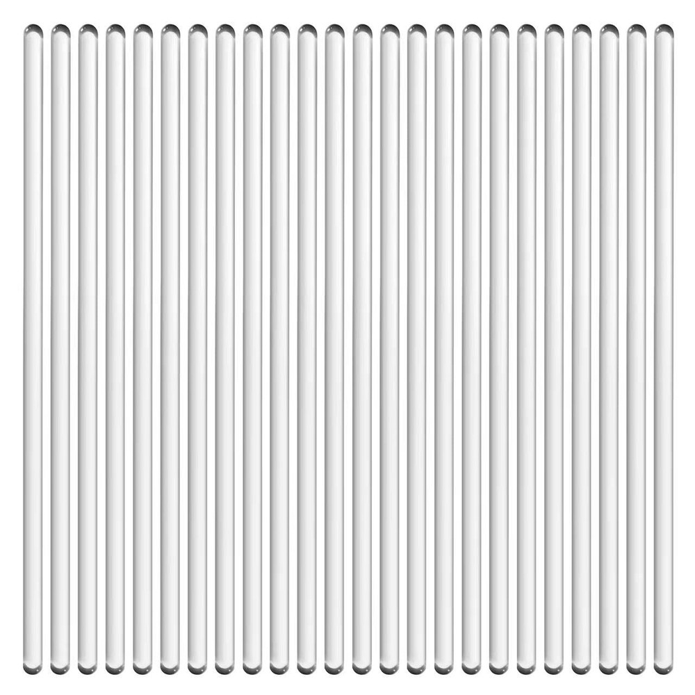 Glass Stirring Rod 12 Inch Length Stir Stick with Both Ends Round 24 pcs/pk