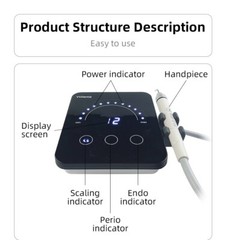 Ultrasonic Dental Piezo Scaler Handpiece 5 Tips Fits EMS Cavitron Woodpecker FDA