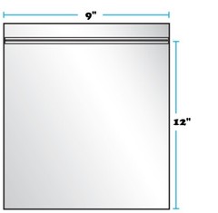 9″ x 12″ Resealable Plastic Bags Zip Seal 6 Mil Thick Reclosable Top Lock 6Mil