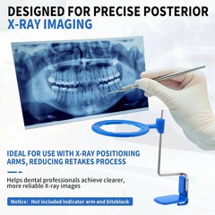 5PCS Dental X-Ray Aiming Ring Kit for Anterior Blue Autoclavable