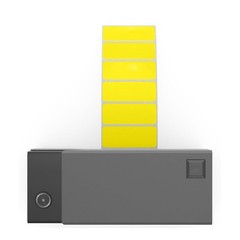 4 Rolls – 4″ x 6″ Thermal Transfer Shipping Labels Yellow 1000/RL for Shipping