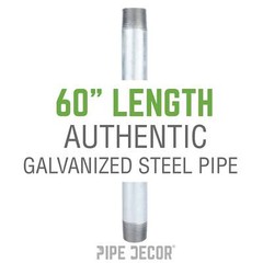 1 in. x 60 in. Galvanized Steel Pipe