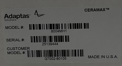 ADAPTAS SOLUTIONS CERAMAX 8004MH1 G7002-80105 ELECTRON MULTIPLIER