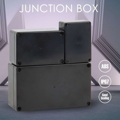 Waterproof Black Plastic Project Enclosure DIY Electrical Junction Box Dustproof