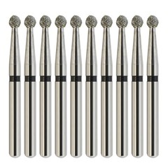 Multi-Use Dental Diamond Burs Round Ball Bur Friction Grip Surgical FG 801 801L