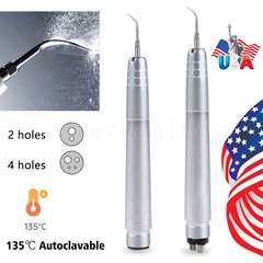 Dental Ultrasonic Air Perio Scaler Handpiece Hygienist 2/4Hole W/ 3 Scaling Tips