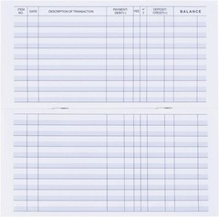 20 Pack Checkbook Register, Check Registers for Personal, Blank Ledger Transa…