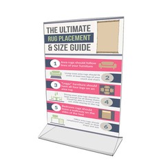 2 Pack 6″W x 8″H Sign Holder Top Load Double Sided Menu Countertop Frame