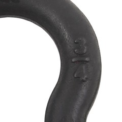 2 Pcs 3/4″ Bow-Shaped D Ring Shackles with Clevis Screw Pin 4.75 Ton Capacity