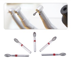 Dental Diamond Burs FG Handpiece Football Cut Fine Red Grit 368-023F / 379-023F