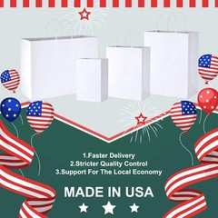 METRONIC Gift Bags 5.25×3.75×8 1 Count (Pack of 100), White