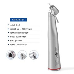 Pieza angular 45° LED dental 1:4.2 | Pulverización externa