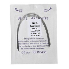 10 Pcs/Pack Dental Orthodontic Round Super Elastic NiTi Arch Wire Ovoid All Size