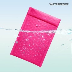 50 #000 4×8 Pink Poly Bubble Padded Envelopes Self-Sealing Mailers