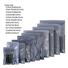 Assorted Sizes GlossyTranslucent Anti Static Mylar Sealable Zip Lock Pouch Bag M