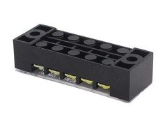 5 sets 600V 15A Dual Row 8 Position Screws Terminal Electric Barrier Strip Block