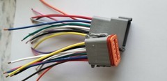 6″ Gray Assembled Deutsch 2,3,4,6,8,12 Pin,14 AWG or 16 AWG