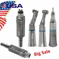 NSK Style Dental Slow Low Speed Handpiece Straight Contra Angle Air Motor 2/4H
