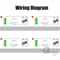 12mm LED ON OFF Waterproof Stainless Steel Momentary Push Button Power Switch