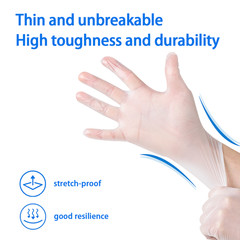 400Pcs(2Box) Disposable TPE Gloves Clear BPA Free Save More for Kitchen Cooking