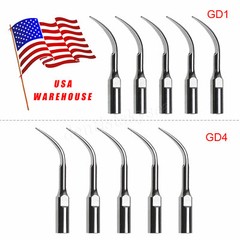 10X Dental Ultrasonic Piezo Scaler Tips Fit DTE SATELEC Handpiece GD1GD4 OR1
