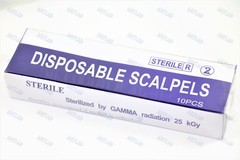 DISPOSABLE SCALPELS #10 TO #22 INDIVIDUALLY FOIL WRAPPED SINGLE USE DERMAPLANING