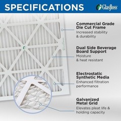 16x20x2 MERV 10 Pleated 2″ Inch Air Filters for Furnace & AC. 12 PACK.