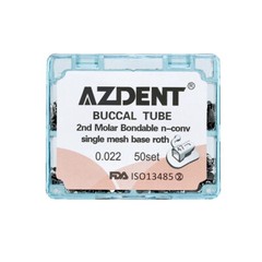 AZDENT Dental Orthodontic Bondable Buccal Tube 1st /2nd Molar Roth /MBT Non-Conv