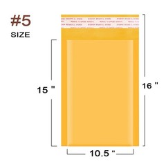 Any Size Kraft Bubble Mailers Shipping Padded Bags Mailing Envelope Self Seal