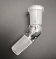 B Quality 14mm 45 Degree Angle Glass Ground Joint Attachment Adapter GonG Elbow