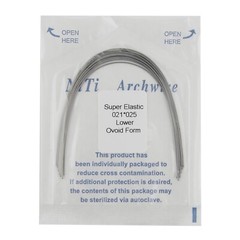US 100PCS Orthodontic Niti Arch Wire Super Elactic Ovoid Form Round Rectangular
