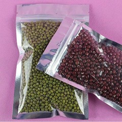 Many Different Sizes for 100 Flat Clear/Silver Metallized Foil Resealable Bags