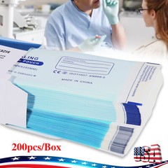 200 3.5″ x 10″ Self-ing Sterilization Pouches for Autoclave SA