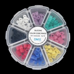 160Pc Dental Silicone Instrument Code Rings Autoclavable 135ºC 8 Color Hygienist