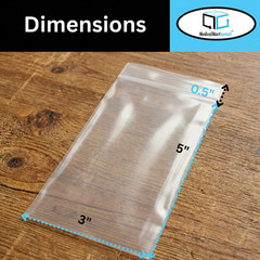 4000 3″ x 5″ Clear Reclosable Zip Seal Bags Plastic 2 Mil Lock Jewelry Zipper