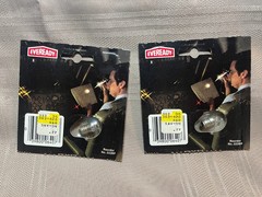 2 Vintage Penlight Lamp Bulbs Made in Hong Kong Eveready Union Carbide Bulb