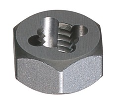 20.0mm – 1.50mm Pitch Carbon Steel Hexagon Rethreading Die – 2 pieces