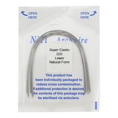 100pc Dental Orthodontic Arch Wires Niti Rectangular Round Natural 1622 012 016