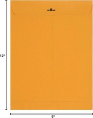 9 x 12-Inch Kraft Envelopes with Gummed Closure – 100-Pack, Perfect for Mailing