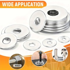 1110PCS Stainless Steel Washers Flat Washer Assortment Set Value Kit w/Case