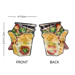 3.5g Cartoon Shapes Mylar Bags Zip Seal Bags Resealable Candy Baggies 100 pcs
