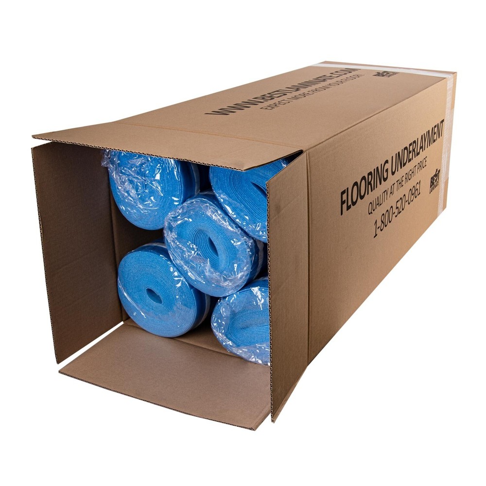 Vapor Barrier Flooring Underlayment for Laminate Floor w/tape 3in1 2mm 500sf