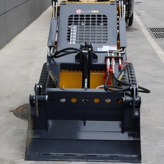 Mini Skid Steer Loader 24HP 4-in-1 Bucket 3-Stage Pump Hydraulic System 2026 New