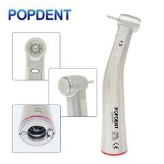 LED Dental 1:5 Fiber Optic Contra Angle Handpiece Red Ring NSK Ti-MAX X95L Style