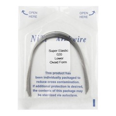100PCS Dental Orthodontic Arch Wire Niti Round Ovoid Upper Lower 012 014 016 018